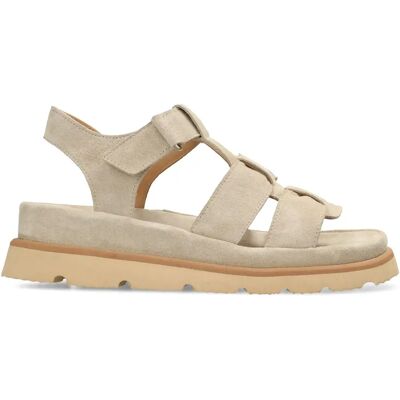 Keil-Sandalen für Damen Shabbies Amsterdam Wana Sandal Beige 36 Femme Keil-Sandalen für Damen Shabbies Amsterdam Wana Sandal Beige 36 Femme
