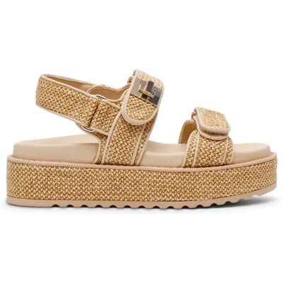 Keil-Sandalen für Damen Steve Madden Bigmona Beige 40 Femme Keil-Sandalen für Damen Steve Madden Bigmona Beige 40 Femme