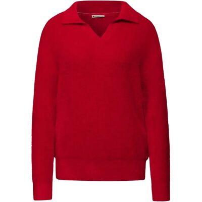 Damenpullover aus Wolle Street One Rouge 36 Femme Damenpullover aus Wolle Street One Rouge 36 Femme