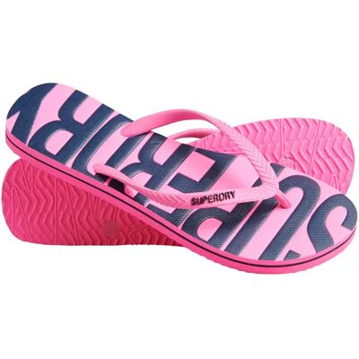 Vegane Flip-Flops für Frauen Superdry Vintage Rose 40/41 Femme Vegane Flip-Flops für Frauen Superdry Vintage Rose 40/41 Femme