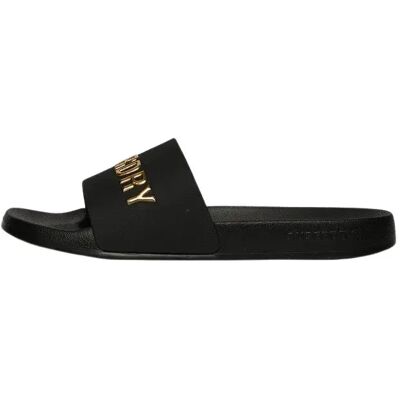 Vegan-Mädchen-Pool-Sandalen mit Logo Superdry Noir 3/4 ans Femme Vegan-Mädchen-Pool-Sandalen mit Logo Superdry Noir 3/4 ans Femme