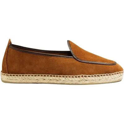 Espadrilles The Resort Co Belgian Loafer Style Suede Marron 42 Homme Espadrilles The Resort Co Belgian Loafer Style Suede Marron 42 Homme