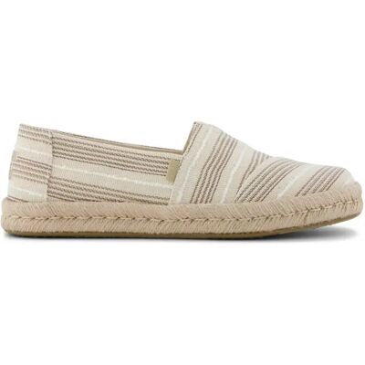 Espadrilles mit metallischen Streifen Damen Toms Alpargata Rope 2.0 Beige 37,5 Femme Espadrilles mit metallischen Streifen Damen Toms Alpargata Rope 2.0 Beige 37,5 Femme