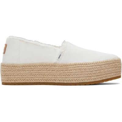 Plattform-Espadrilles Frau Toms Valencia Blanc 35,5 Femme Plattform-Espadrilles Frau Toms Valencia Blanc 35,5 Femme