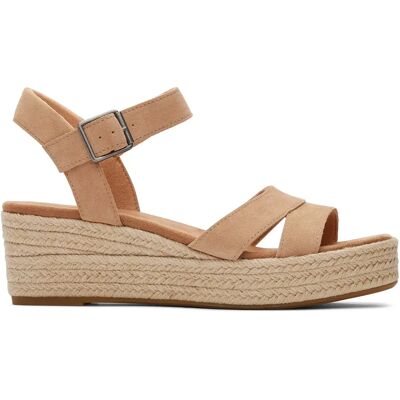 Keil-Sandalen für Damen Toms Audrey Beige 42 Femme Keil-Sandalen für Damen Toms Audrey Beige 42 Femme