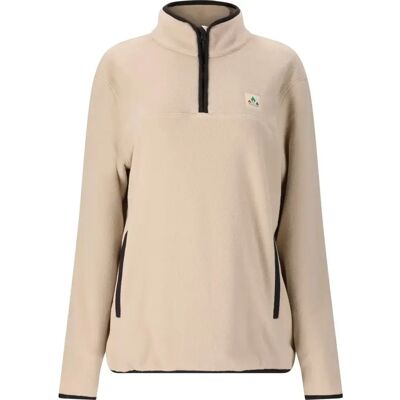 Fleece 1/4 Reißverschluss Damen Whistler Fernan Beige 42 Femme Fleece 1/4 Reißverschluss Damen Whistler Fernan Beige 42 Femme