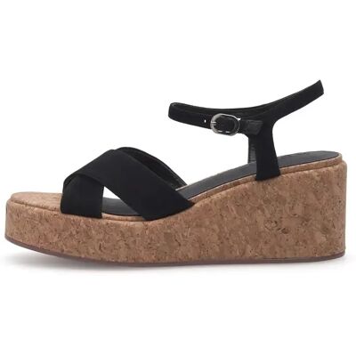 Keil-Sandalen für Damen Woden Emily Noir 38 Femme Keil-Sandalen für Damen Woden Emily Noir 38 Femme