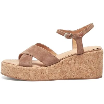 Keil-Sandalen für Damen Woden Emily Marron 38 Femme Keil-Sandalen für Damen Woden Emily Marron 38 Femme