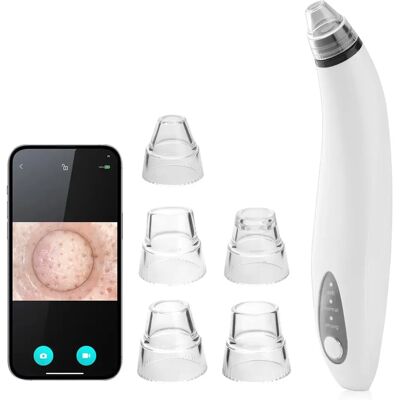 Aspirator für Mitesser mit integrierter Kamera Paloma Beauties Blanc TU Mixte Aspirator für Mitesser mit integrierter Kamera Paloma Beauties Blanc TU Mixte