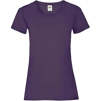 T-Shirt Fruit of the Loom Valueweight Violet S Femme T-Shirt Fruit of the Loom Valueweight Violet S Femme