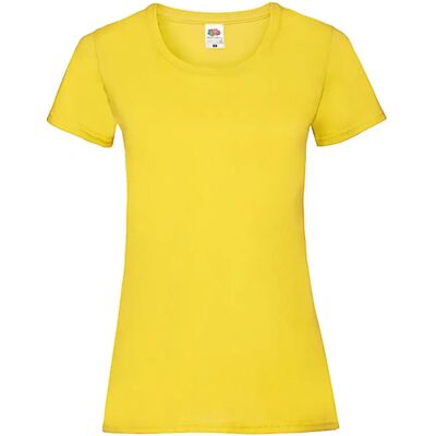 T-Shirt Fruit of the Loom Valueweight Jaune S Femme T-Shirt Fruit of the Loom Valueweight Jaune S Femme
