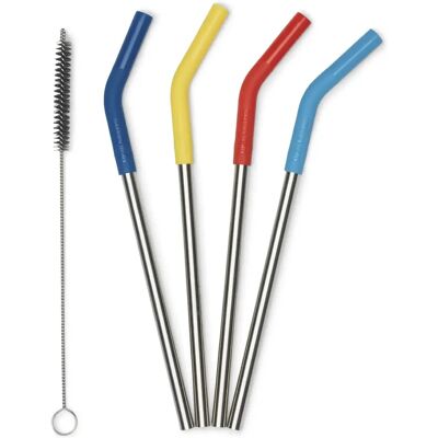Pflanzenfasern Trinkhalme Klean Kanteen (x4) Multicolore 8 mm Mixte Pflanzenfasern Trinkhalme Klean Kanteen (x4) Multicolore 8 mm Mixte