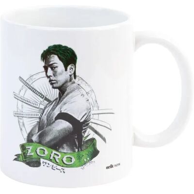 Tasse Erik One Piece Roronoa Zoro Blanc 350 ml Mixte Tasse Erik One Piece Roronoa Zoro Blanc 350 ml Mixte