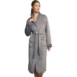 Morgenmantel Damen Selmark Supersoft Gris M/L Femme Morgenmantel Damen Selmark Supersoft Gris M/L Femme