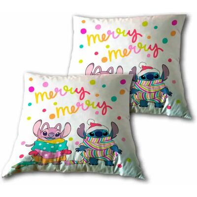 Kissen Disney Stitch & Ange (x2) Blanc 40x40 cm Mixte Kissen Disney Stitch & Ange (x2) Blanc 40x40 cm Mixte