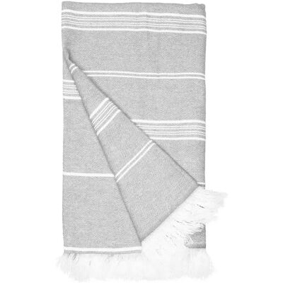 Handtuch aus Baumwolle und recyceltem Polyester The One Towelling Gris 100x180 cm Mixte Handtuch aus Baumwolle und recyceltem Polyester The One Towelling Gris 100x180 cm Mixte