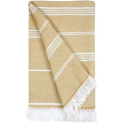 Handtuch aus Baumwolle und recyceltem Polyester The One Towelling Beige 100x180 cm Mixte Handtuch aus Baumwolle und recyceltem Polyester The One Towelling Beige 100x180 cm Mixte