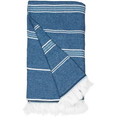 Handtuch aus Baumwolle und recyceltem Polyester The One Towelling Bleu 100x180 cm Mixte Handtuch aus Baumwolle und recyceltem Polyester The One Towelling Bleu 100x180 cm Mixte