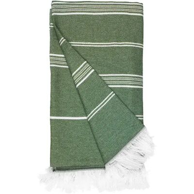 Handtuch aus Baumwolle und recyceltem Polyester The One Towelling Vert 100x180 cm Mixte Handtuch aus Baumwolle und recyceltem Polyester The One Towelling Vert 100x180 cm Mixte