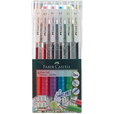 Set aus 6 Gelschreibern Alpino Bolig roller Faber Multicolore TU Mixte Set aus 6 Gelschreibern Alpino Bolig roller Faber Multicolore TU Mixte