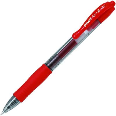 Set von 12 Kugelschreibern BIC Pilot G2 Rouge TU Mixte Set von 12 Kugelschreibern BIC Pilot G2 Rouge TU Mixte