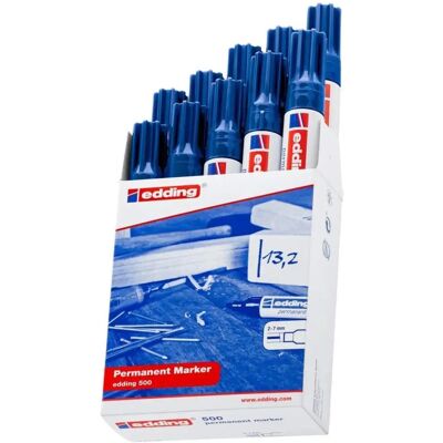 Marker edding 500 (x10) Bleu TU Mixte Marker edding 500 (x10) Bleu TU Mixte