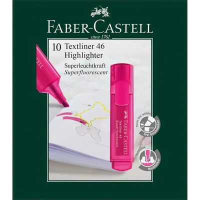 Fluoreszierende Marker Faber-Castell (x10) Rose TU Mixte Fluoreszierende Marker Faber-Castell (x10) Rose TU Mixte