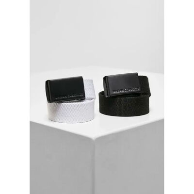 Kindergurte Urban Classics canvas (x2) Schwarz TU Mixte Kindergurte Urban Classics canvas (x2) Schwarz TU Mixte