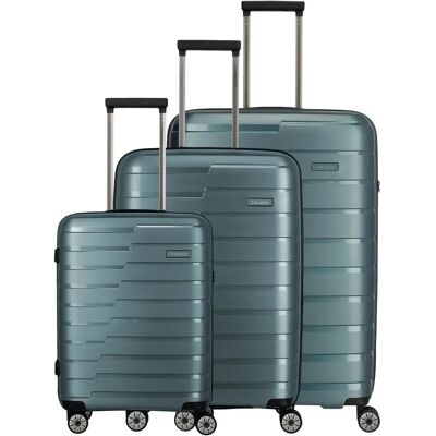 Koffer travelite Air Base Trolley L/M ext./S (x3) Bleu TU Mixte Koffer travelite Air Base Trolley L/M ext./S (x3) Bleu TU Mixte