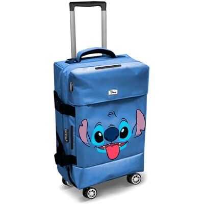 Trolley-Tasche Karactermania Stitch Face Bleu 40x55x20 cm Mixte Trolley-Tasche Karactermania Stitch Face Bleu 40x55x20 cm Mixte