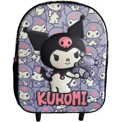 Trolley-Tasche Kind Manenti Hello Kitty Kuromi 3D Violet 32x26x11 cm Mixte Trolley-Tasche Kind Manenti Hello Kitty Kuromi 3D Violet 32x26x11 cm Mixte