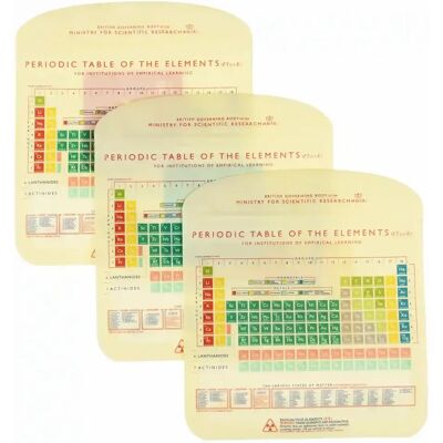 Snack-Tasche Rex London Periodic Table (x3) Beige 18x16x0,5 cm Mixte Snack-Tasche Rex London Periodic Table (x3) Beige 18x16x0,5 cm Mixte