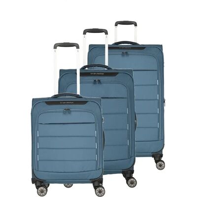 Koffer travelite Skaii Trolley L ext./ M ext./S (x3) Bleu TU Mixte Koffer travelite Skaii Trolley L ext./ M ext./S (x3) Bleu TU Mixte