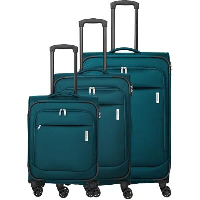 Set aus 3 Koffern travelite Priego Trolley L/M/S Bleu TU Mixte Set aus 3 Koffern travelite Priego Trolley L/M/S Bleu TU Mixte