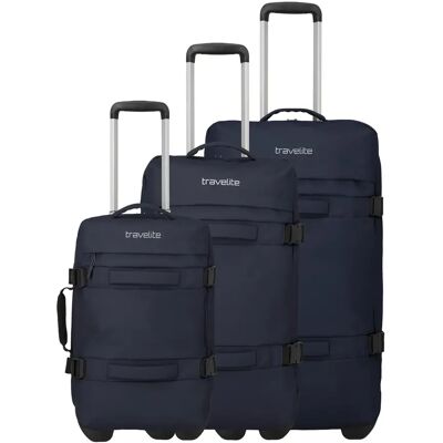 Set mit 3 Reisetaschen mit Rollen travelite Bolonia L/M/S Bleu TU Mixte Set mit 3 Reisetaschen mit Rollen travelite Bolonia L/M/S Bleu TU Mixte