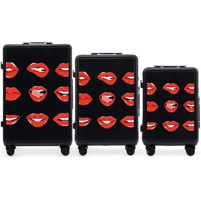 Koffer Wings ABS+ Customized Lips (x3) Noir 198 L Mixte Koffer Wings ABS+ Customized Lips (x3) Noir 198 L Mixte