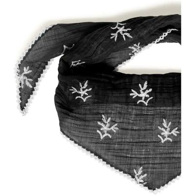 Damenschal b.young BYWIKOLIA EMB Noir TU Femme Damenschal b.young BYWIKOLIA EMB Noir TU Femme