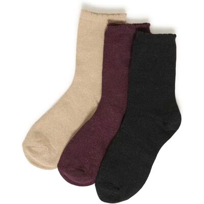 Socken für Damen b.young Vilaine (x3) Marron TU Femme Socken für Damen b.young Vilaine (x3) Marron TU Femme