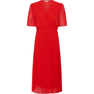 Wickelkleid Damen CULTURE Uni Cheila Rouge S Femme Wickelkleid Damen CULTURE Uni Cheila Rouge S Femme