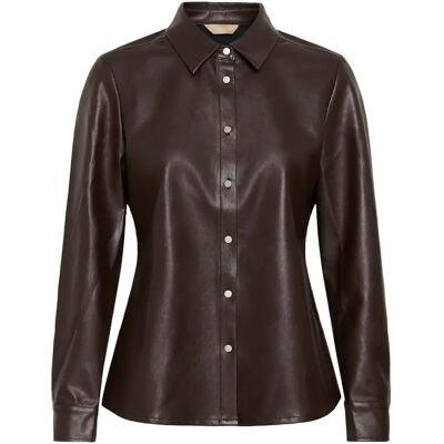 Damenhemd CULTURE Ronarda Lilli Marron L Femme Damenhemd CULTURE Ronarda Lilli Marron L Femme
