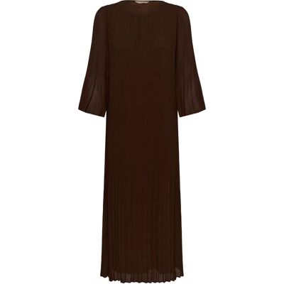 Gestufte Lange Robe Damen CULTURE Bitea Ladina Marron L Femme Gestufte Lange Robe Damen CULTURE Bitea Ladina Marron L Femme