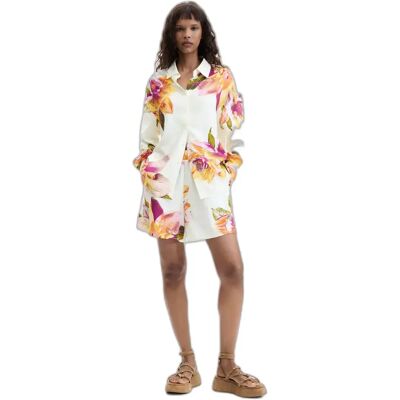 Damenhemd Desigual Light Blanc L Femme Damenhemd Desigual Light Blanc L Femme
