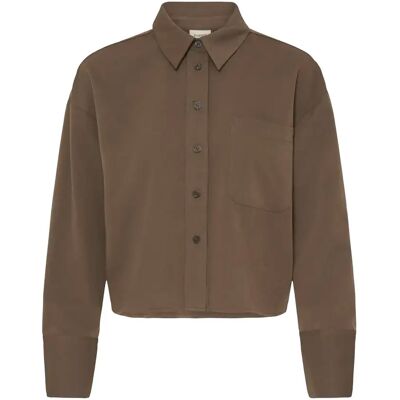 Damenhemd fransa Veda Marron L Femme Damenhemd fransa Veda Marron L Femme