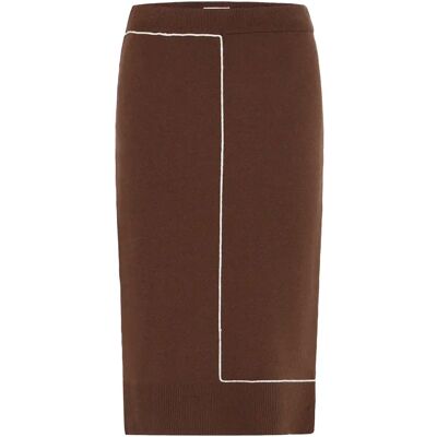 Damenrock Ichi IHBallia Marron L Femme Damenrock Ichi IHBallia Marron L Femme