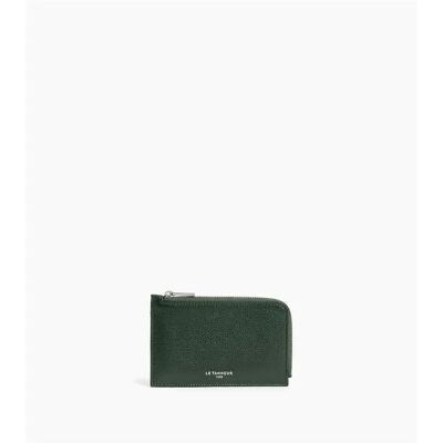 Damen Reißverschluss Kartenetui Le Tanneur 4CC Vert 13,5x8,5x1,5 cm Femme Damen Reißverschluss Kartenetui Le Tanneur 4CC Vert 13,5x8,5x1,5 cm Femme