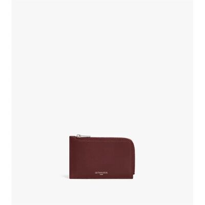 Damen Reißverschluss Kartenetui Le Tanneur 4CC Rouge 13,5x8,5x1,5 cm Femme Damen Reißverschluss Kartenetui Le Tanneur 4CC Rouge 13,5x8,5x1,5 cm Femme
