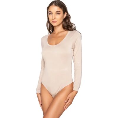 Langarmbody für Damen Luna Micro Touch Comfort Beige S Femme Langarmbody für Damen Luna Micro Touch Comfort Beige S Femme