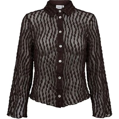 Damenhemd Nümph Nuturi Marron L Femme Damenhemd Nümph Nuturi Marron L Femme