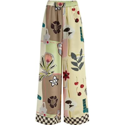 Pantalon large femme Nümph Nuelviora Rose 44x32 Femme Pantalon large femme Nümph Nuelviora Rose 44x32 Femme