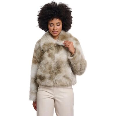 Kurzjacke mit Reißverschluss für Damen Rino & Pelle Amine Beige 38 Femme Kurzjacke mit Reißverschluss für Damen Rino & Pelle Amine Beige 38 Femme